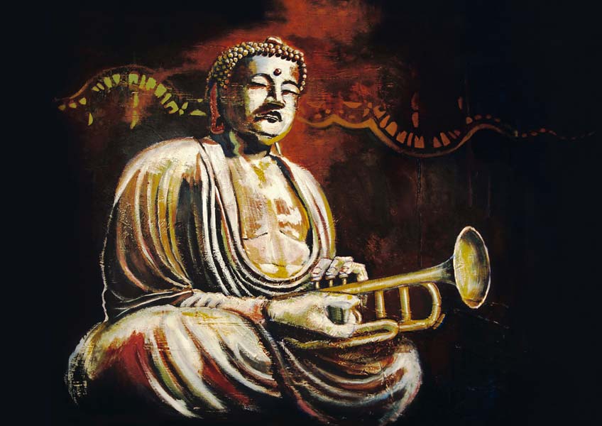illustration de la pochette cd de buddha